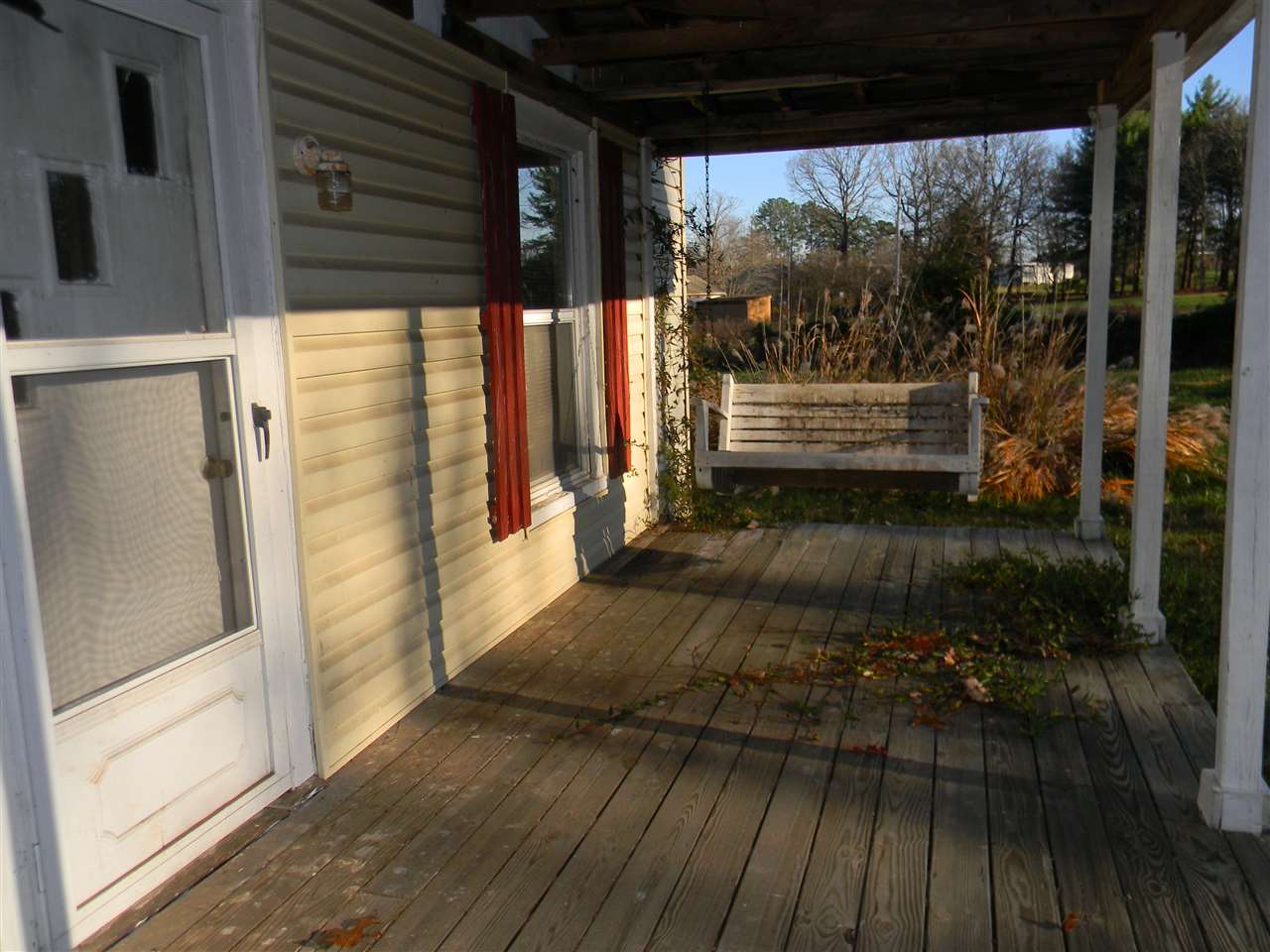 A view of the other end of the porch.