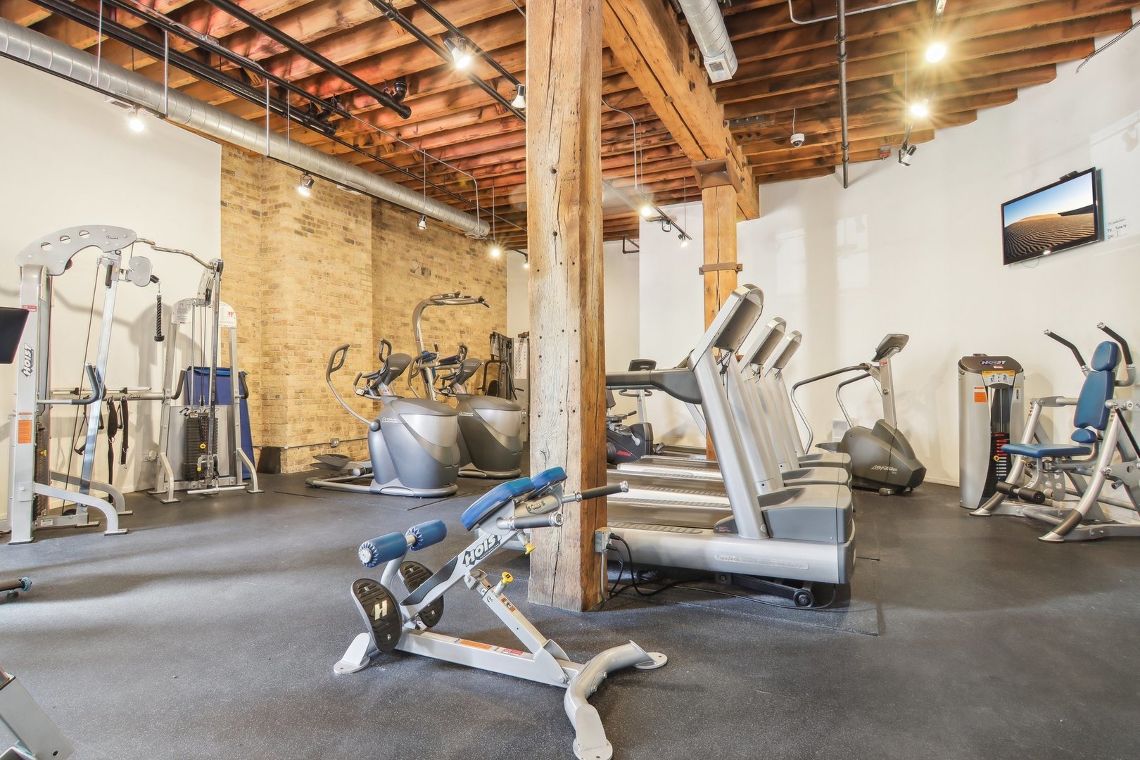 226 North Clinton Street, Unit 216 Chicago, IL 60661 - Photo 14 of 21 a view of a room with gym equipment