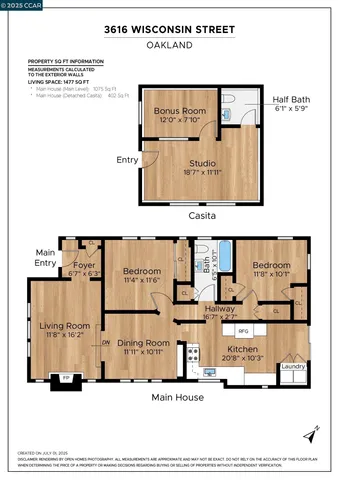$789,000 | 3616 Wisconsin Street, Oakland, CA 94619