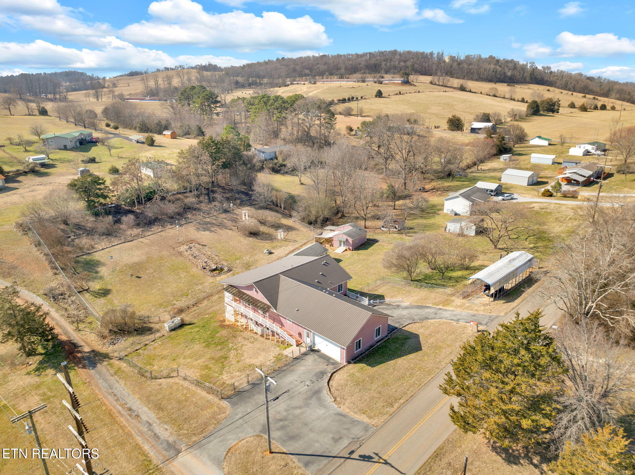 731 Sam Martin Road Dandridge, TN 37725 - Photo 5 of 60 Drone Photo of Property