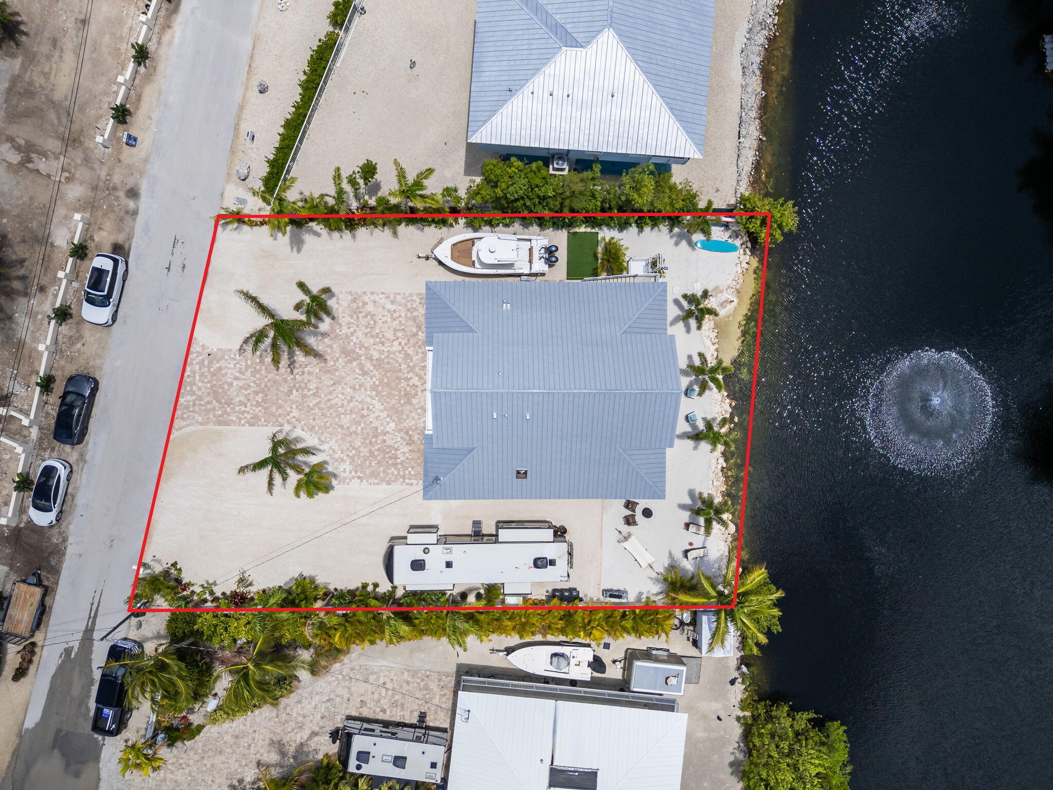 24 Mutiny Place Key Largo, FL 33037 - Photo 68 of 69 an aerial view of house with yard swimming pool and outdoor seating