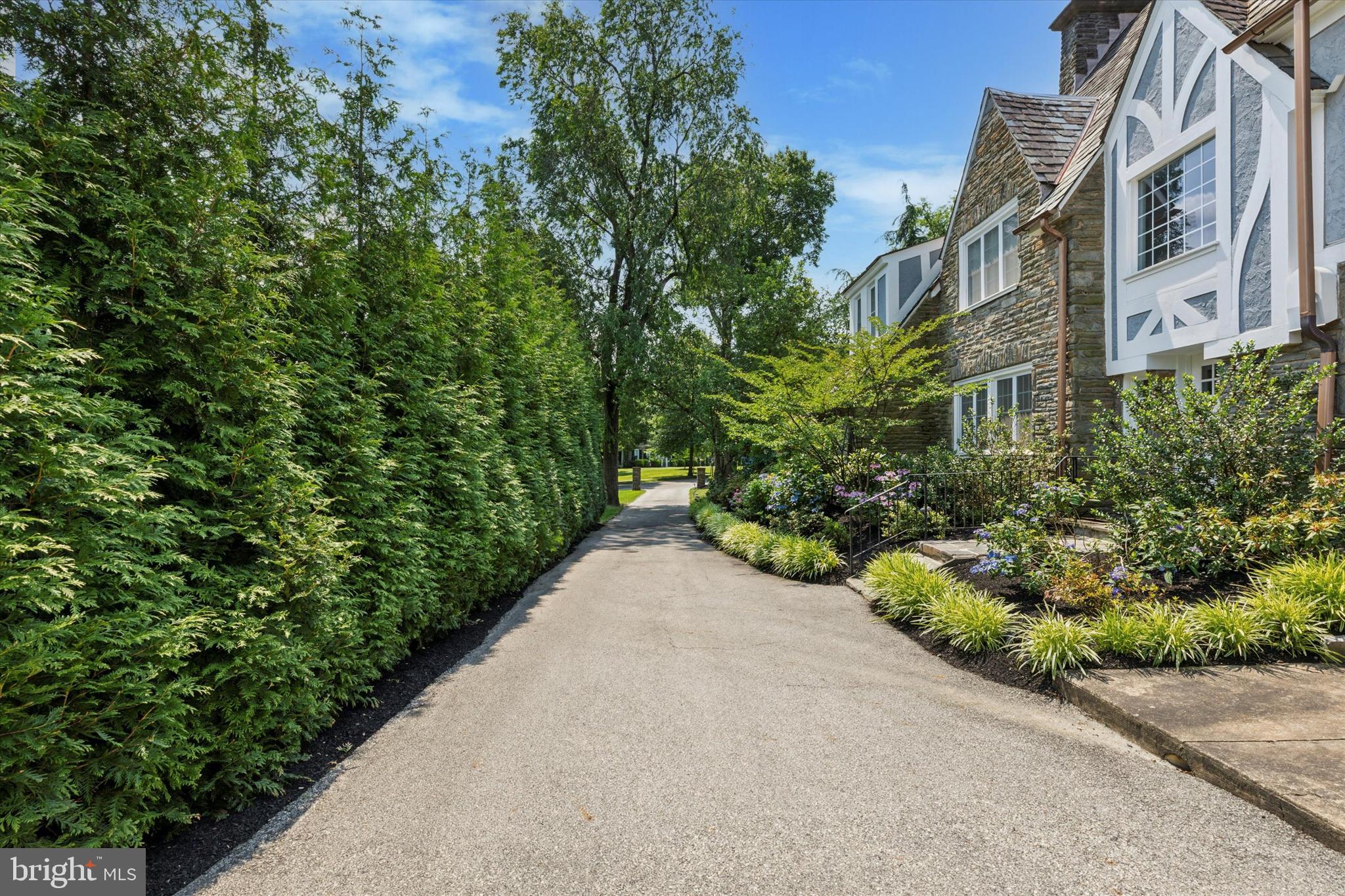 334 Fairhill Road Wynnewood, PA 19096 - Photo 33 of 45 a view of a pathway both side of house