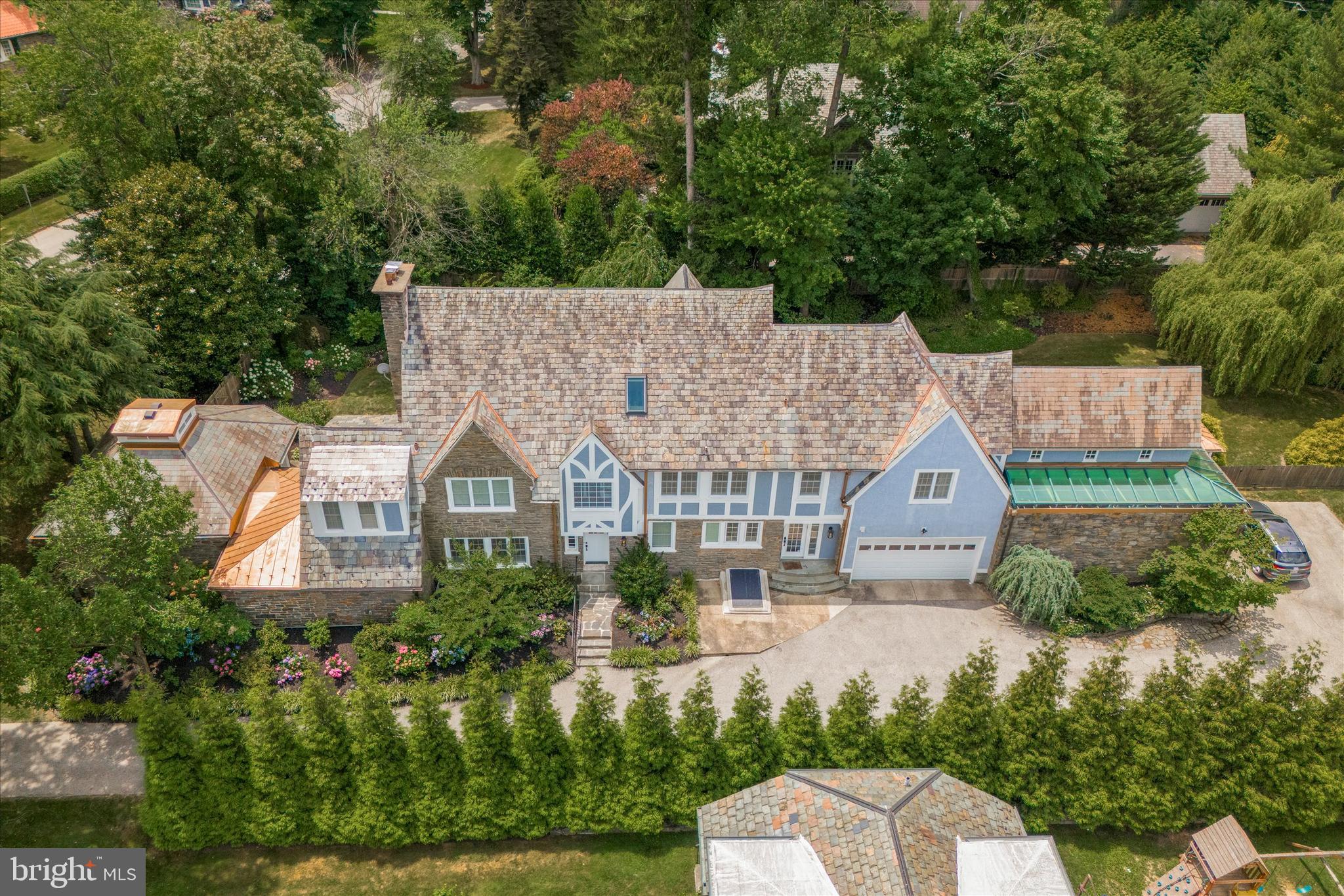 334 Fairhill Road Wynnewood, PA 19096 - Photo 44 of 45 an aerial view of a house