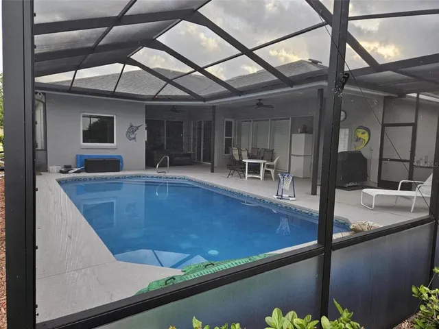 a room with pool table