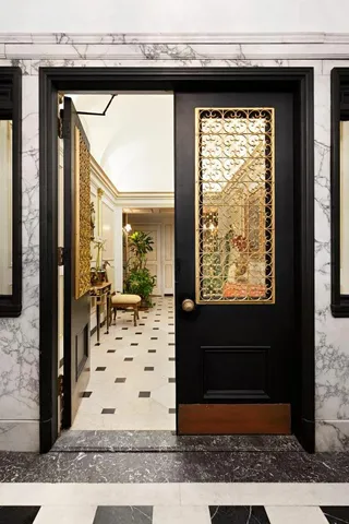 a view of a entryway door