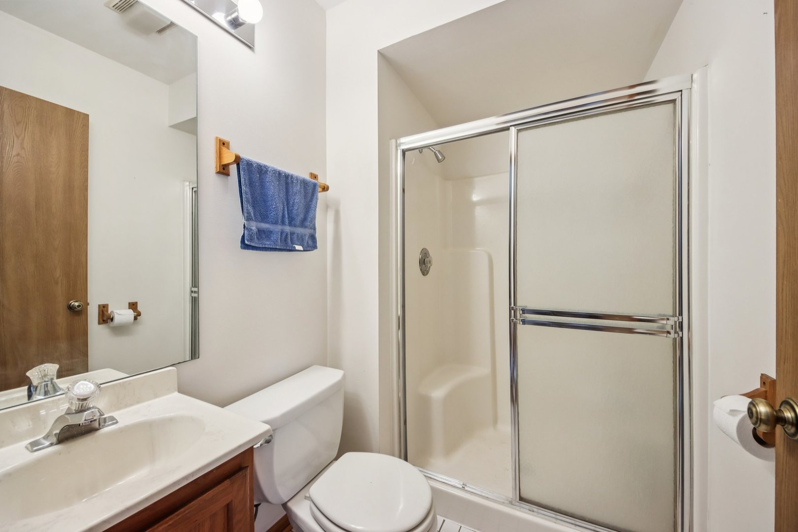 37 Terrace Lane, Unit F Lake Zurich, IL 60047 - Photo 18 of 40 a bathroom with a sink toilet and shower
