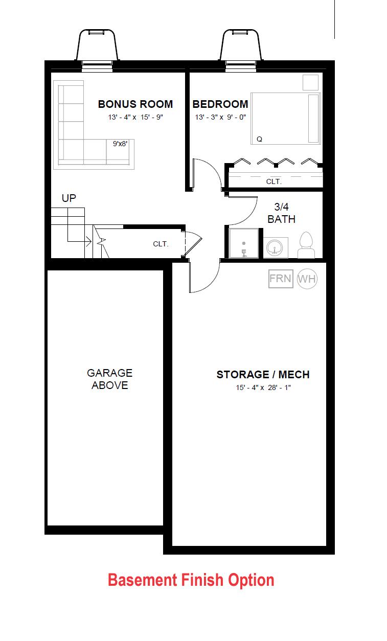 7 Daybreak Lane, Unit 3 Windham, ME 04062 - Photo 9 of 13 Portland Basement Finish Option