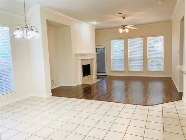 a view of a livingroom with a fireplace