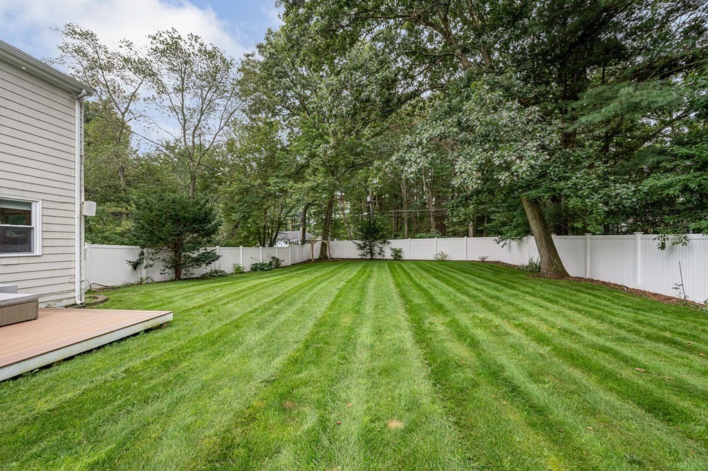 21 Sherwood Road Wilmington, MA 01887 - Photo 34 of 42 a view of a backyard with a garden and trees