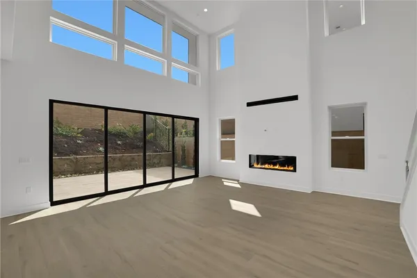 a view of a indoor garage