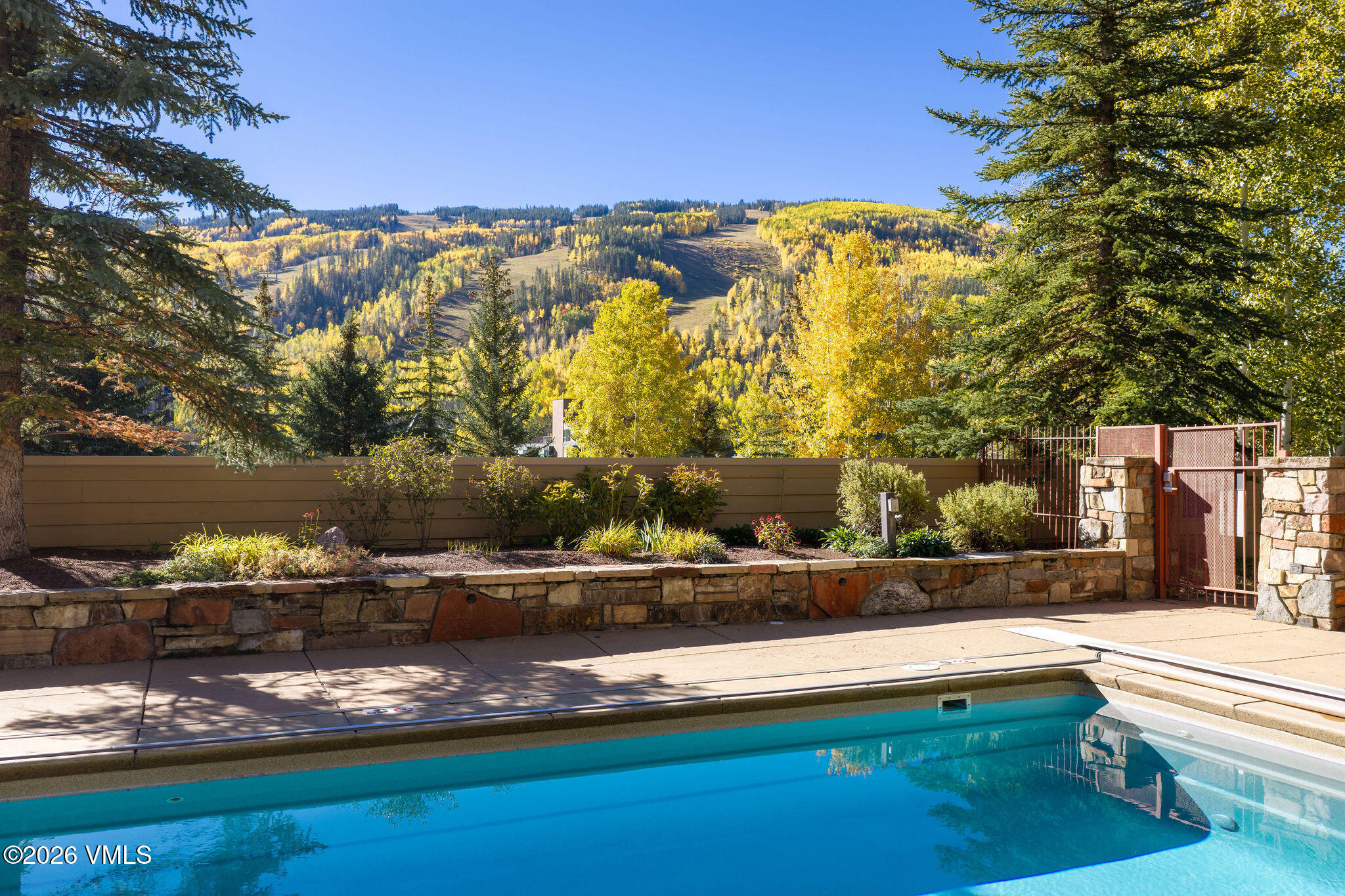 685 North Frontage Road West, Unit 32/33E Vail, CO 81657 - Photo 26 of 26 2610_sun_vail_pool_fall_d