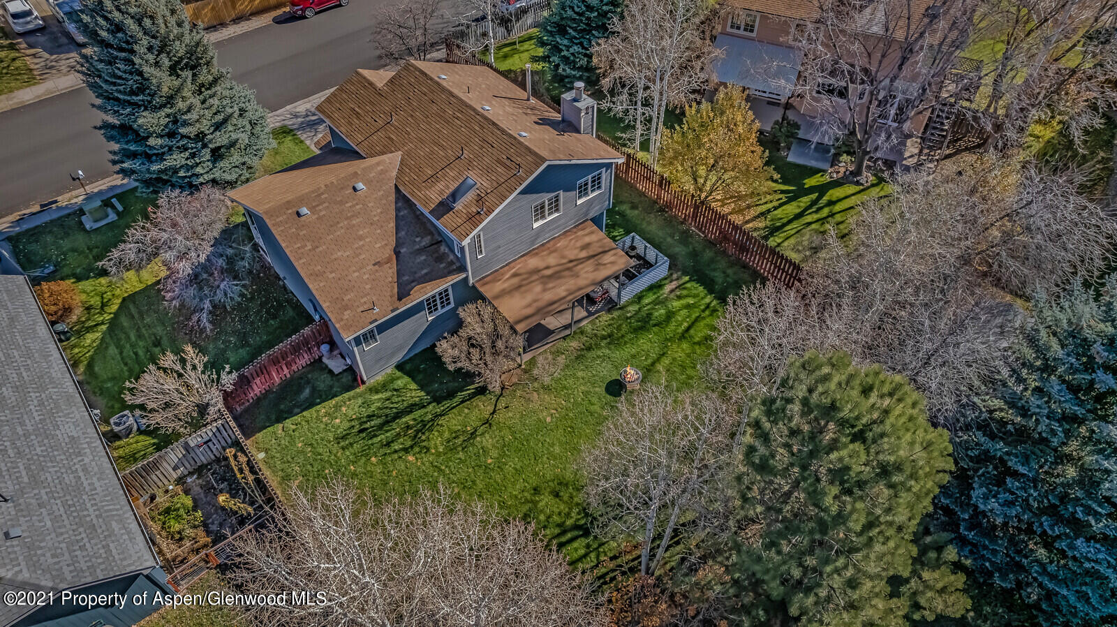 265 Badger Road El Jebel, CO 81623 - Photo 25 of 27 an aerial view of a house with a yard