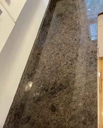 a view of small space with wooden floor