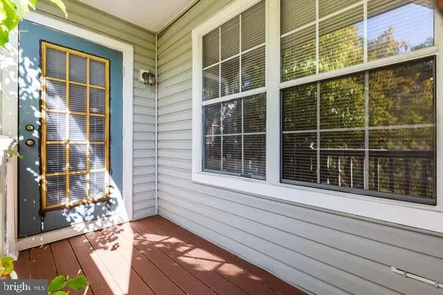 a view of a door with a window