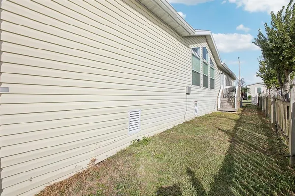 a front view of house with yard