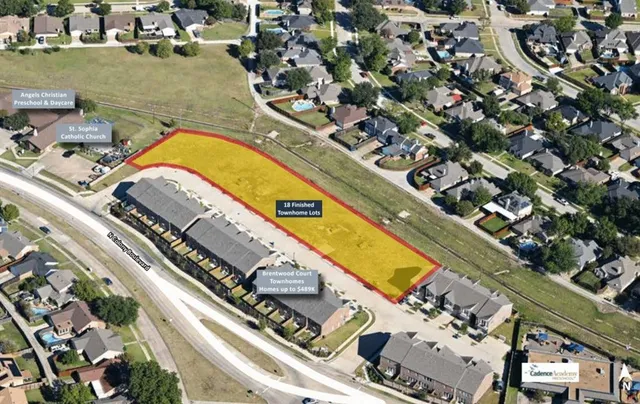 an aerial view of a city