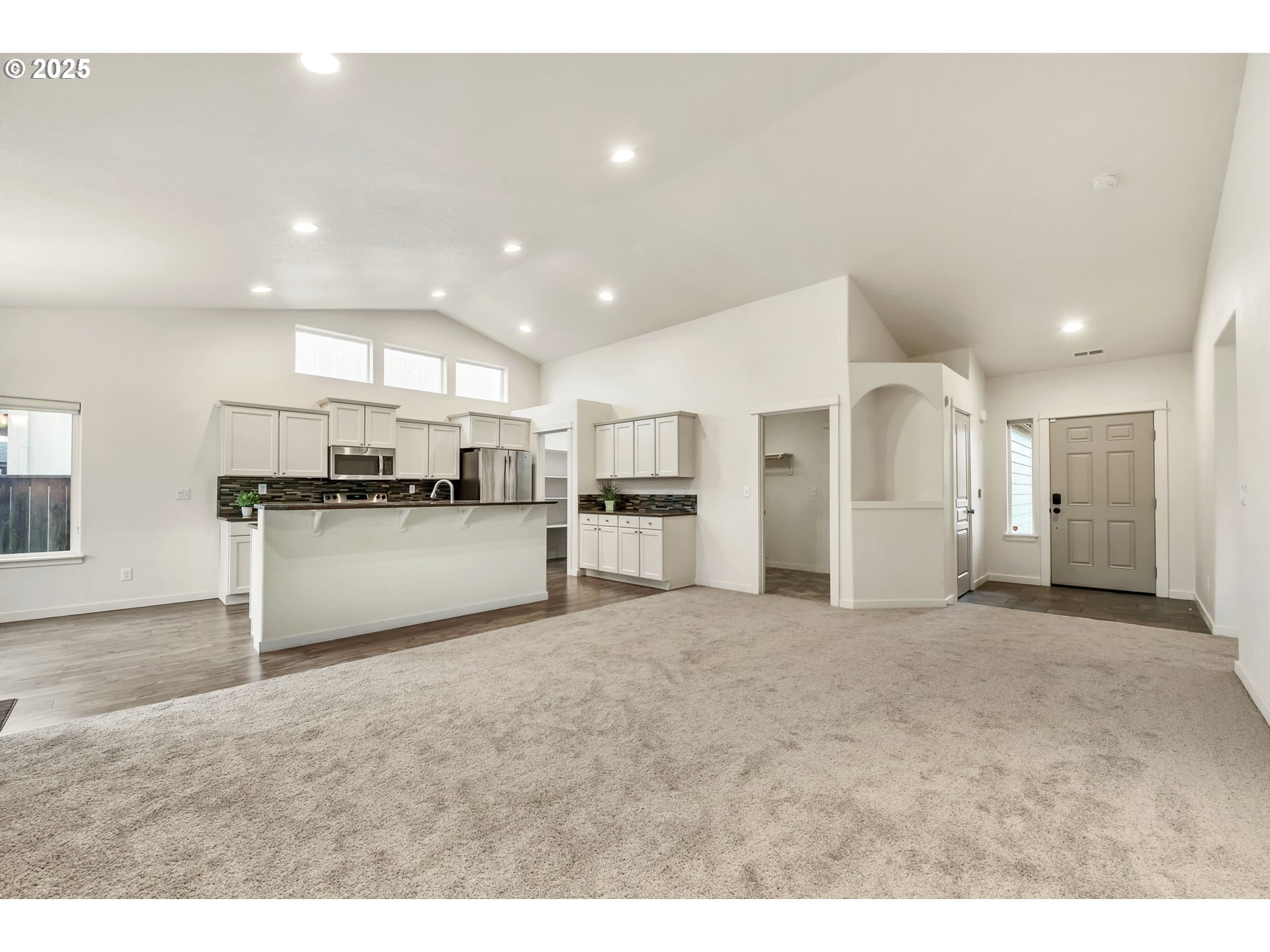 3869 Gusty Avenue Northeast Albany, OR 97322 - Photo 4 of 47 a view of kitchen with refrigerator sink and wooden floor