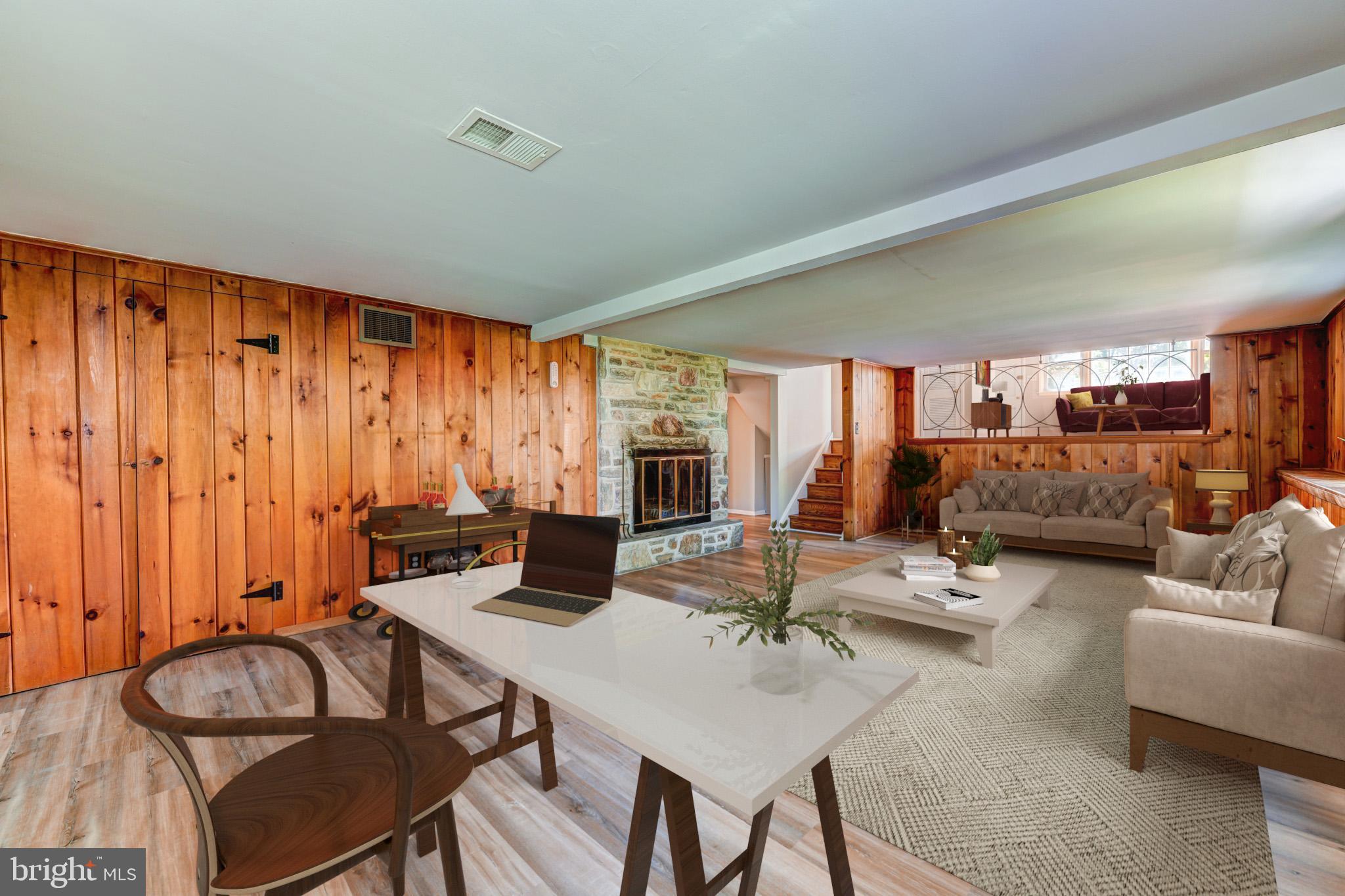 305 Preston Road Flourtown, PA 19031 - Photo 30 of 43 Mid Century Modern Virtual Staged Example