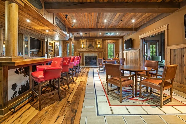 a outdoor space with furniture