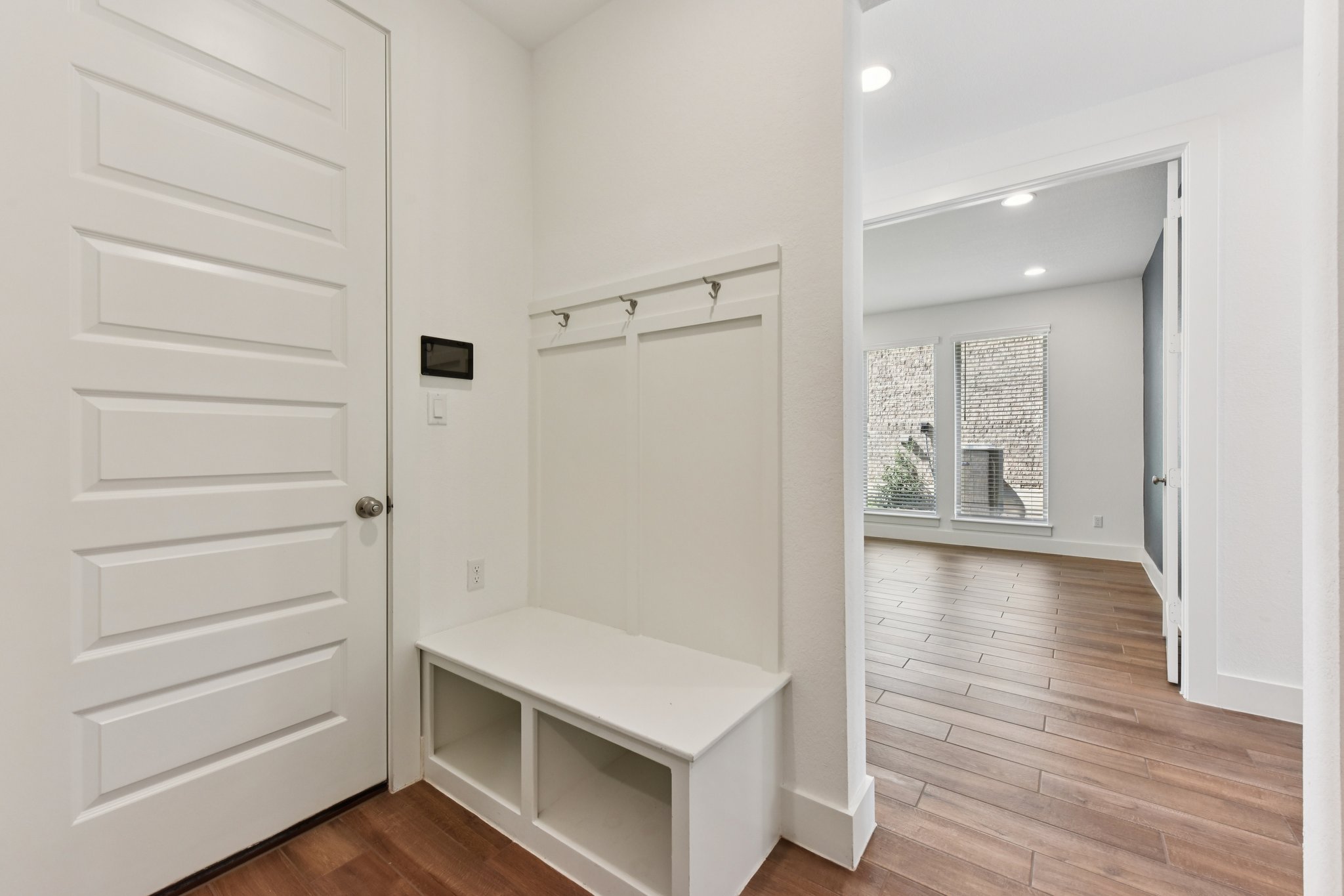 225 Ashmore Lane Georgetown, TX 78628 - Photo 21 of 36 This home is so well thoughout with multiple storage closets and useful spots, like this Mud area next to the garage. Kid now have a place to drop their "stuff" when they get home.
