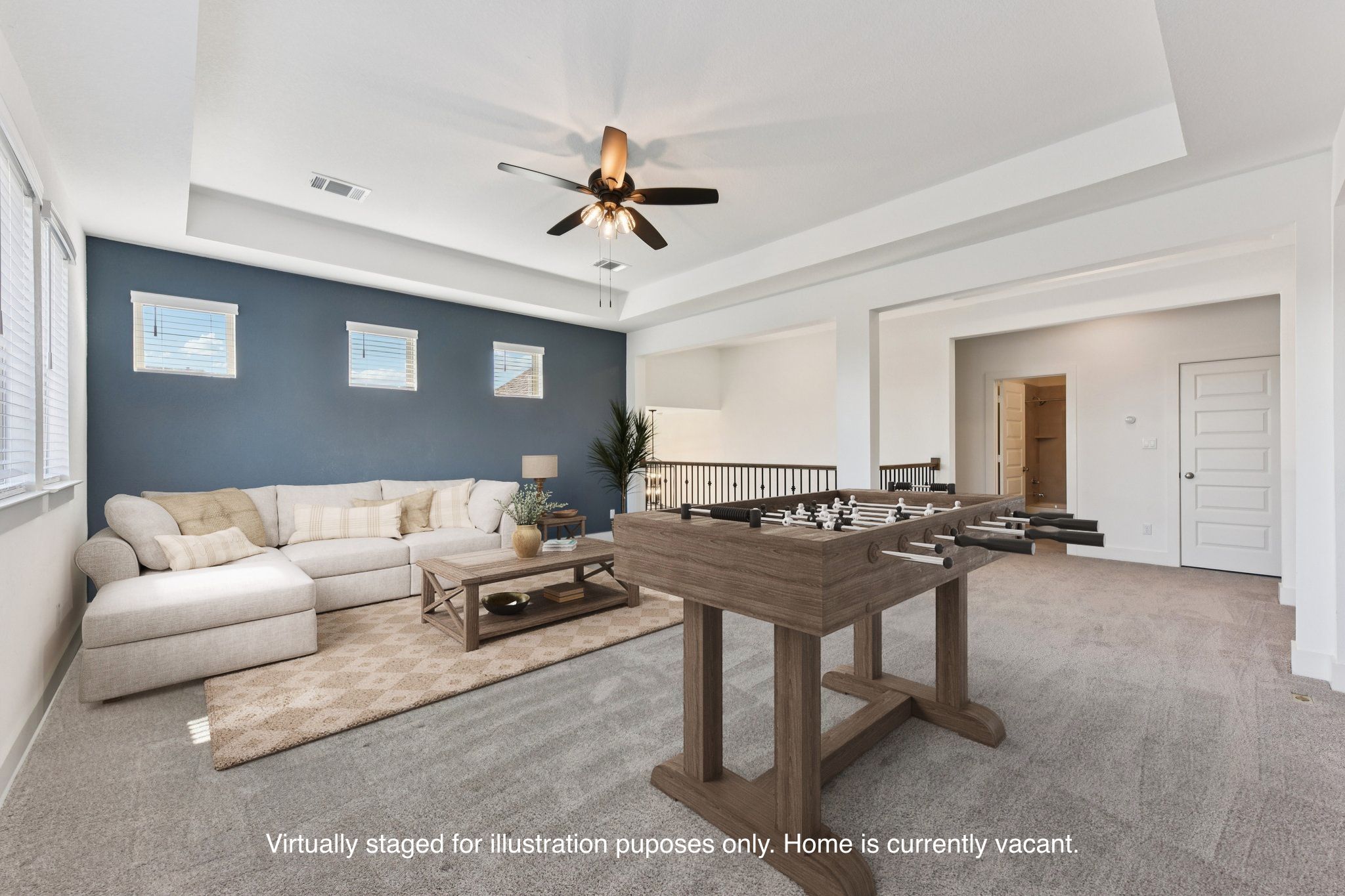 225 Ashmore Lane Georgetown, TX 78628 - Photo 22 of 36 Second floor loft is the extra space your family needs. Whether its a media room, game room, teenager's hangout, or a second living room, you get to decide what extra space your famiy needs. (Virtually staged for illustration puposes only)