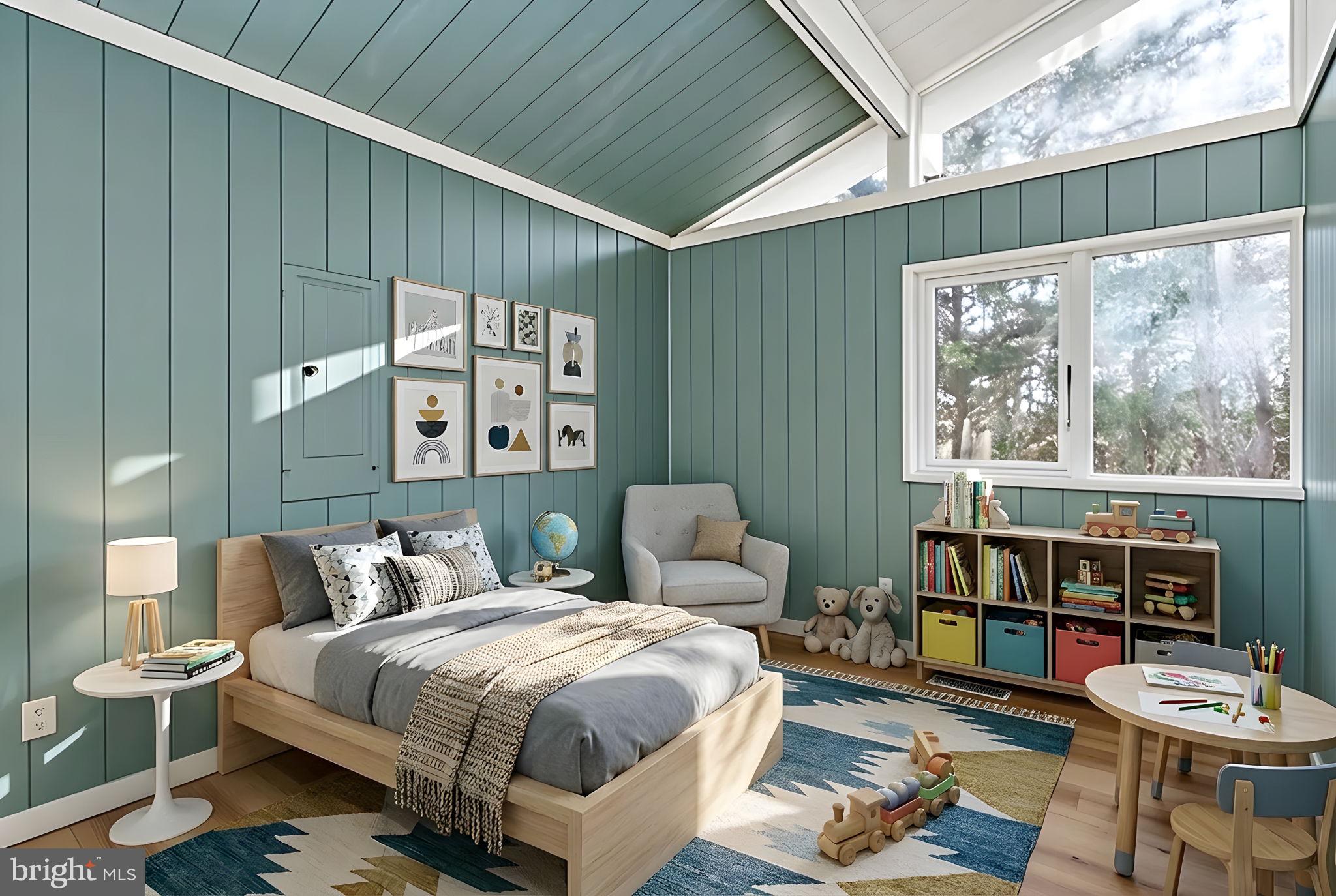 28 Tanglewood Road Palmyra, VA 22963 - Photo 12 of 44 a spacious bedroom with a bed a table and a large window