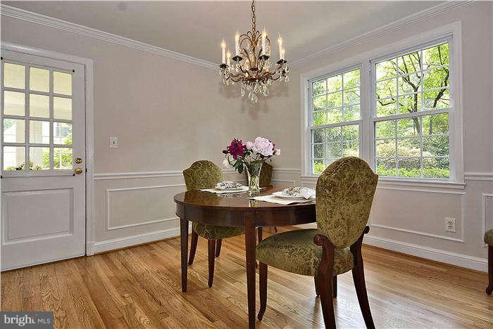 3216 Park View Road Chevy Chase, MD 20815 - Photo 12 of 29 a view of a dining room with furniture window and wooden floor