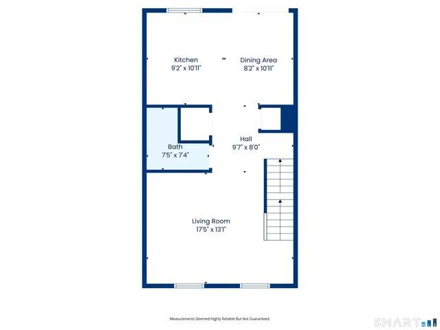 a picture of a bench in a white building