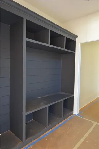 a view of room with air conditioner and window