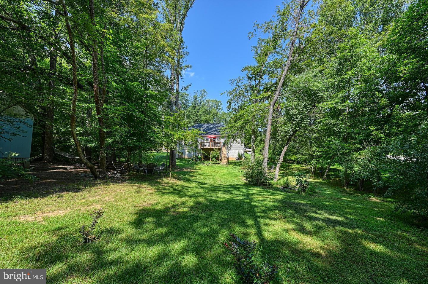 6121 Belmont Road Mineral, VA 23117 - Photo 5 of 32 a view of a backyard with large trees