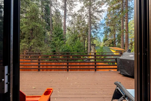 a outdoor space with lots of furniture and plants