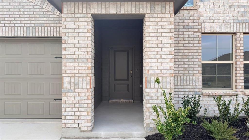 a view of front door of house