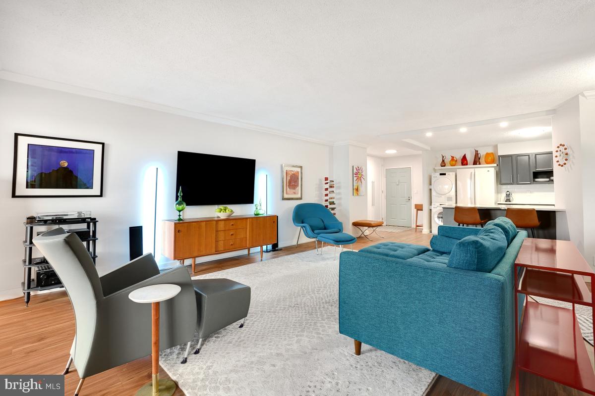 5901 Mt Eagle Drive, Unit 1604 Alexandria, VA 22303 - Photo 8 of 39 Living Room - View Towards Entry Foyer