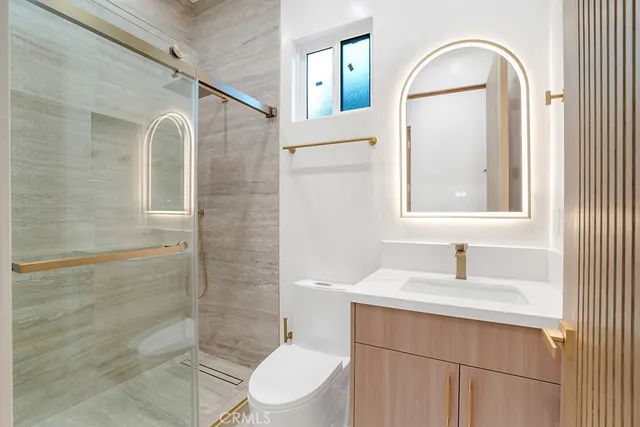 a view of bathroom with shower