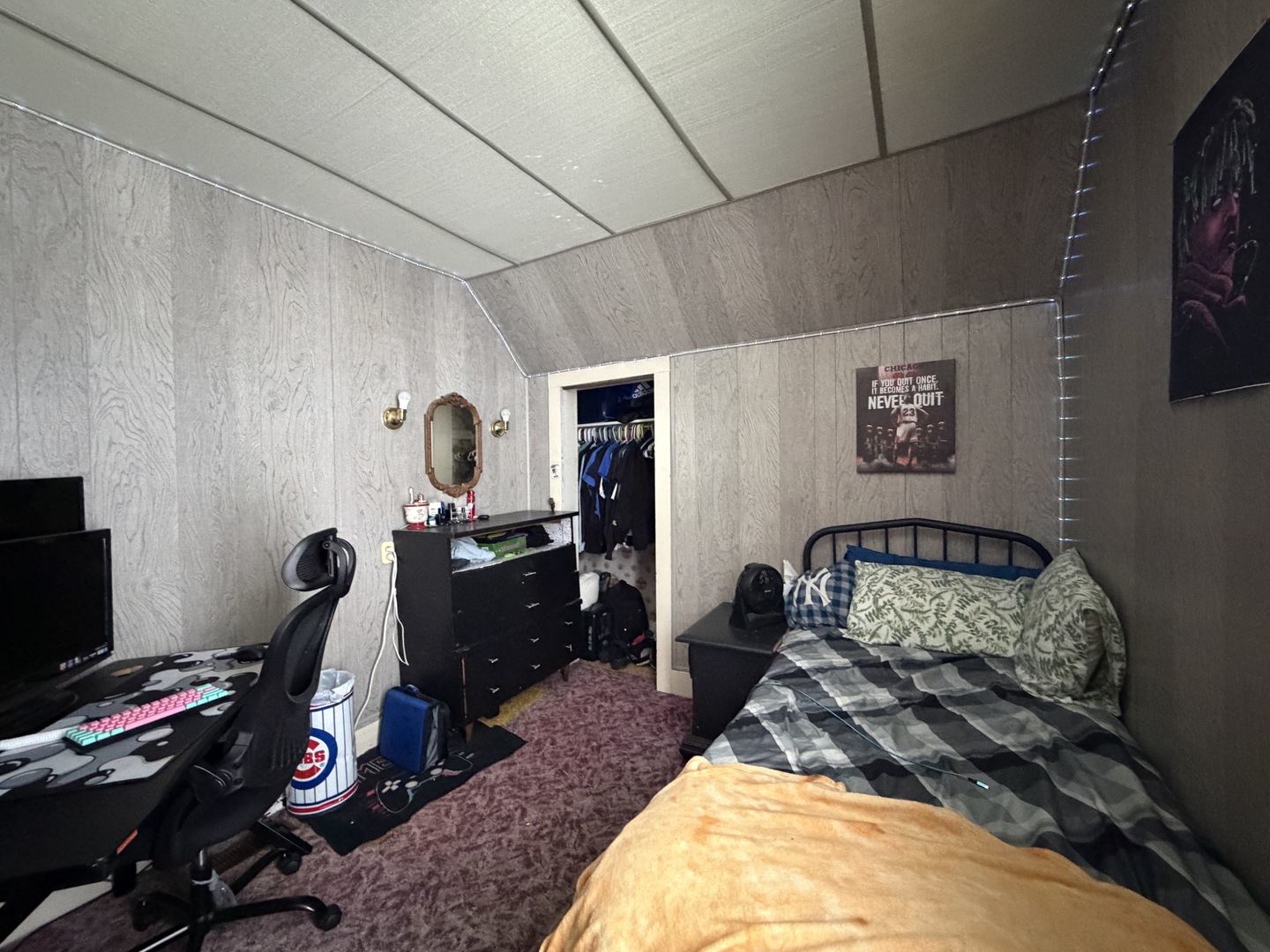 405 East Seminary Avenue Hoopeston, IL 60942 - Photo 29 of 38 a bedroom with furniture and a wooden floor