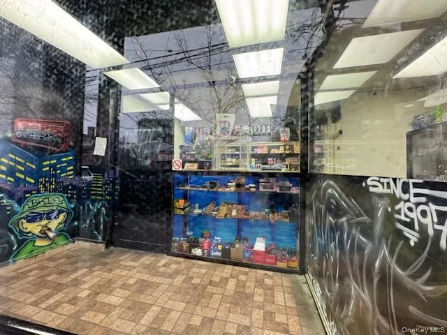 a view of path along with retail shop and buildings