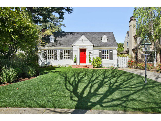 1132 Cambridge Road Burlingame, CA 94010 - Photo 2 of 25 a front view of a house with a yard