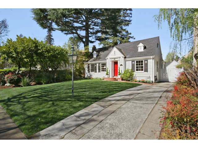 1132 Cambridge Road Burlingame, CA 94010 - Photo 3 of 25 a front view of a house with a yard