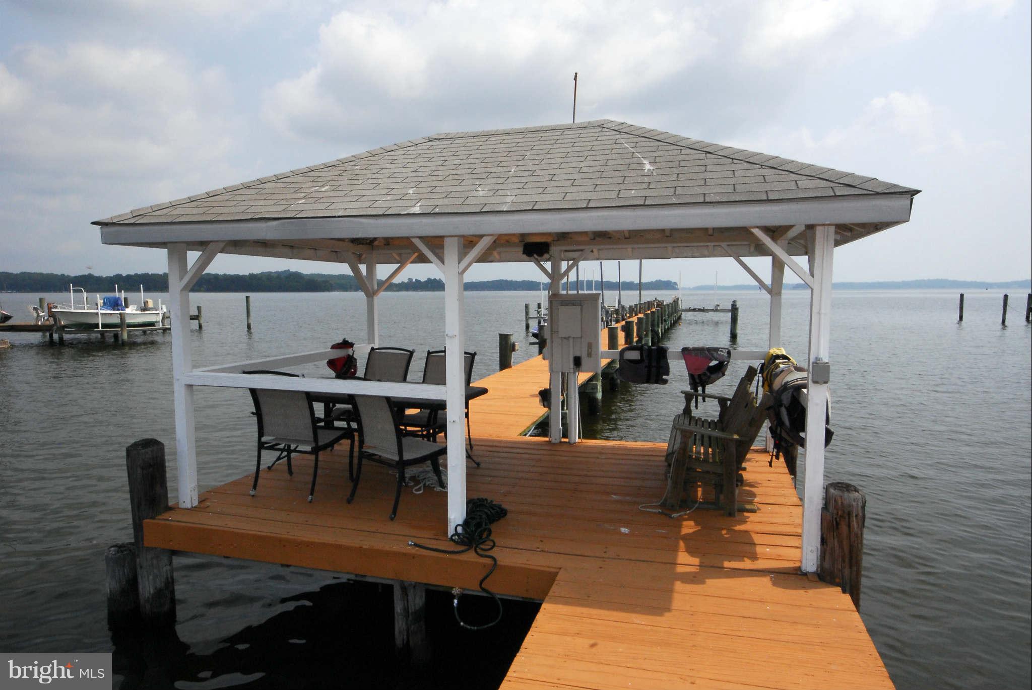 464 Cedar Haven Road Arnold, MD 21012 - Photo 26 of 28 Gazebo on the pier is perfect for crab feasts!