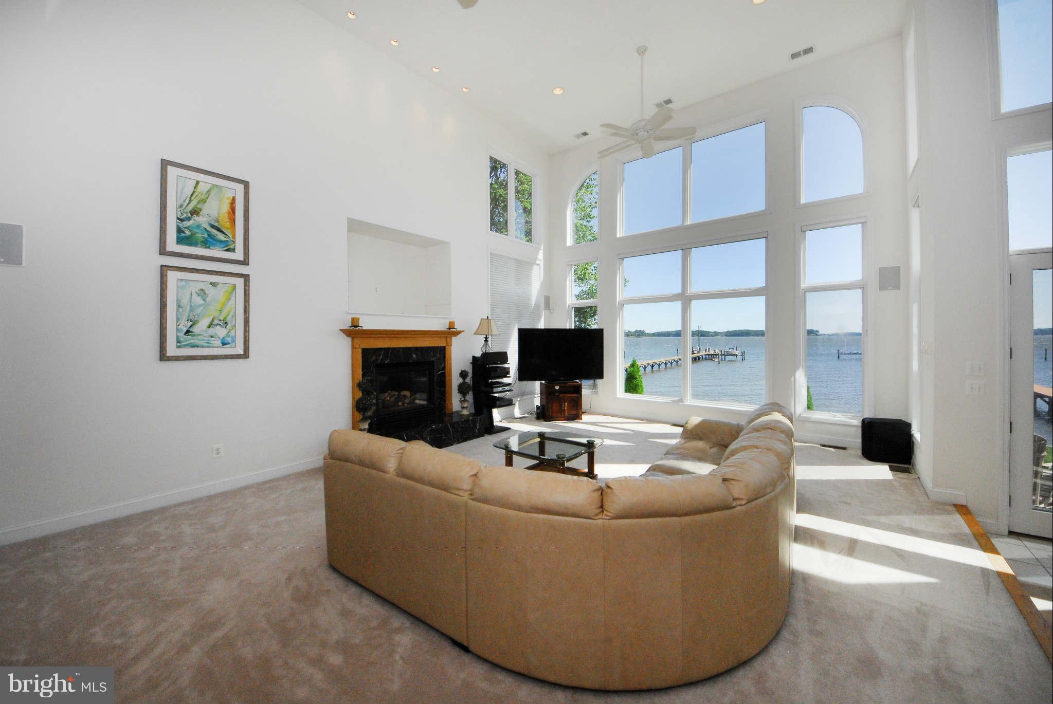 464 Cedar Haven Road Arnold, MD 21012 - Photo 7 of 28 Great room has a 2-story wall of windows