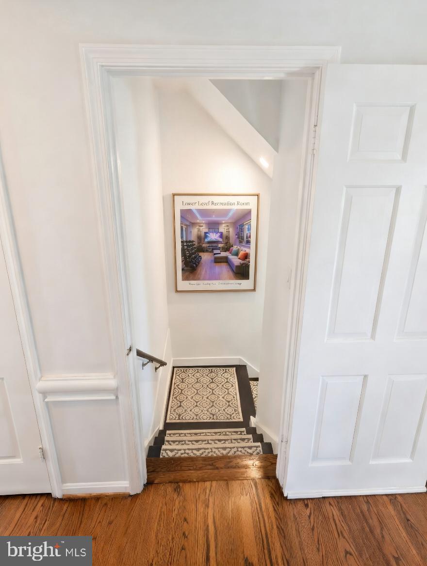 1006 Kimberwicke Road McLean, VA 22102 - Photo 28 of 38 Staircase to the Lower Level Fitness Studio & Rec