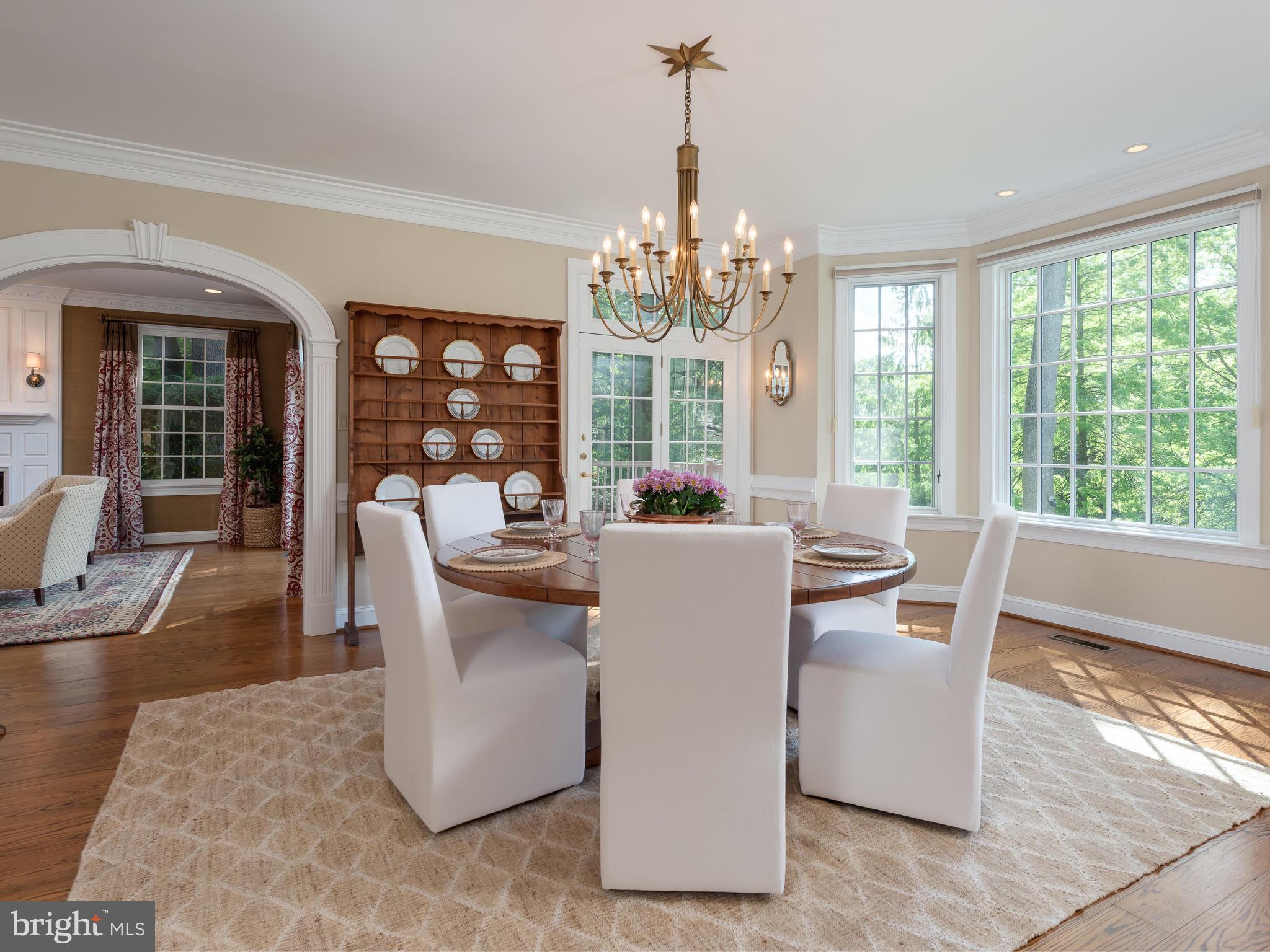 1275 Farm Road Berwyn, PA 19312 - Photo 5 of 48 Dining Room with Indoor/ Outdoor Flow