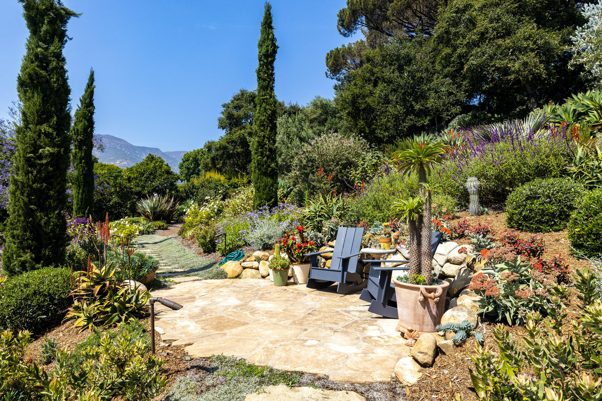 448 Court Place Montecito, CA 93108 - Photo 24 of 33 a view of outdoor space yard and blue kitchen