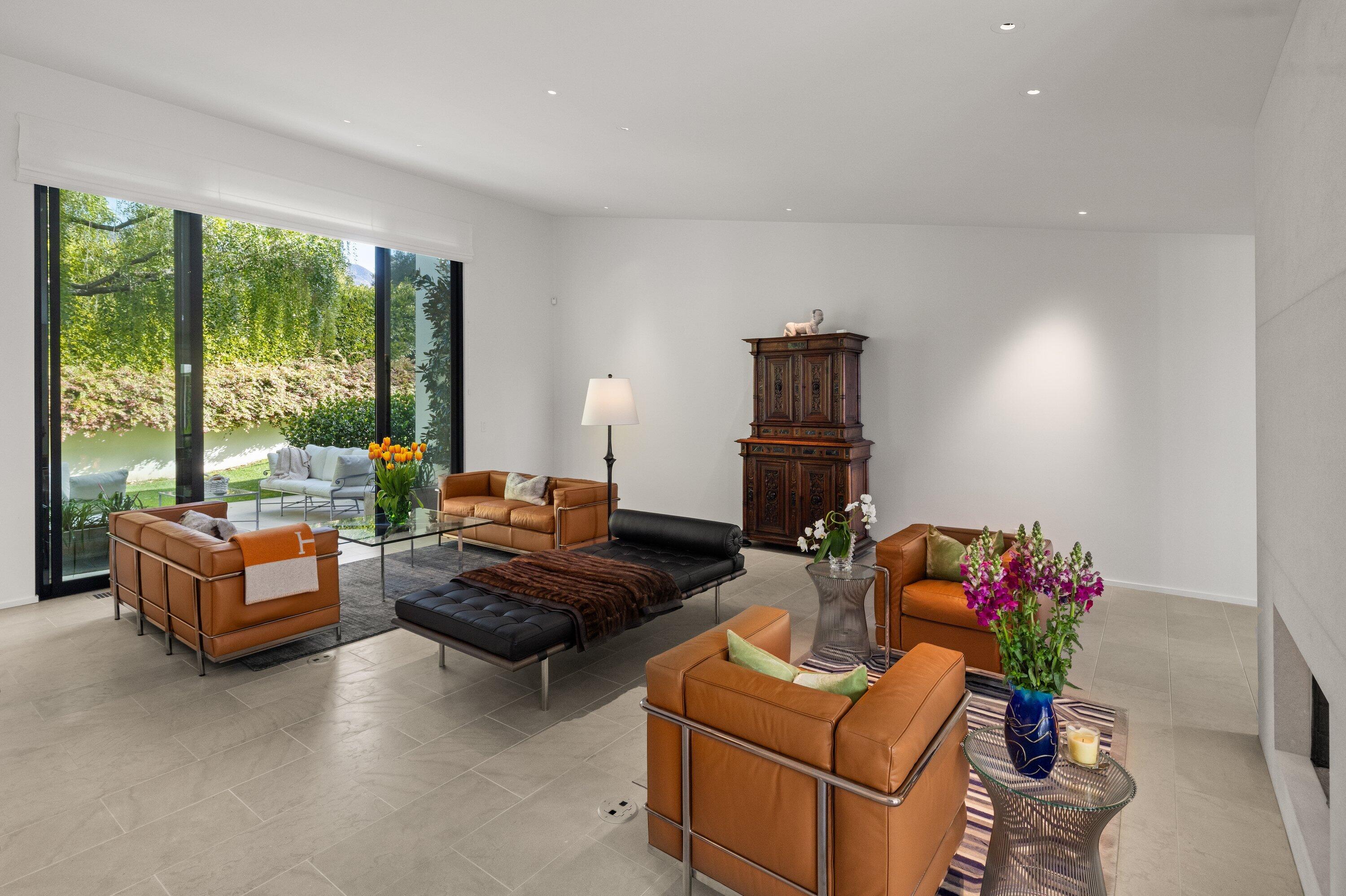 448 Court Place Montecito, CA 93108 - Photo 6 of 33 a living room with furniture and a potted plant