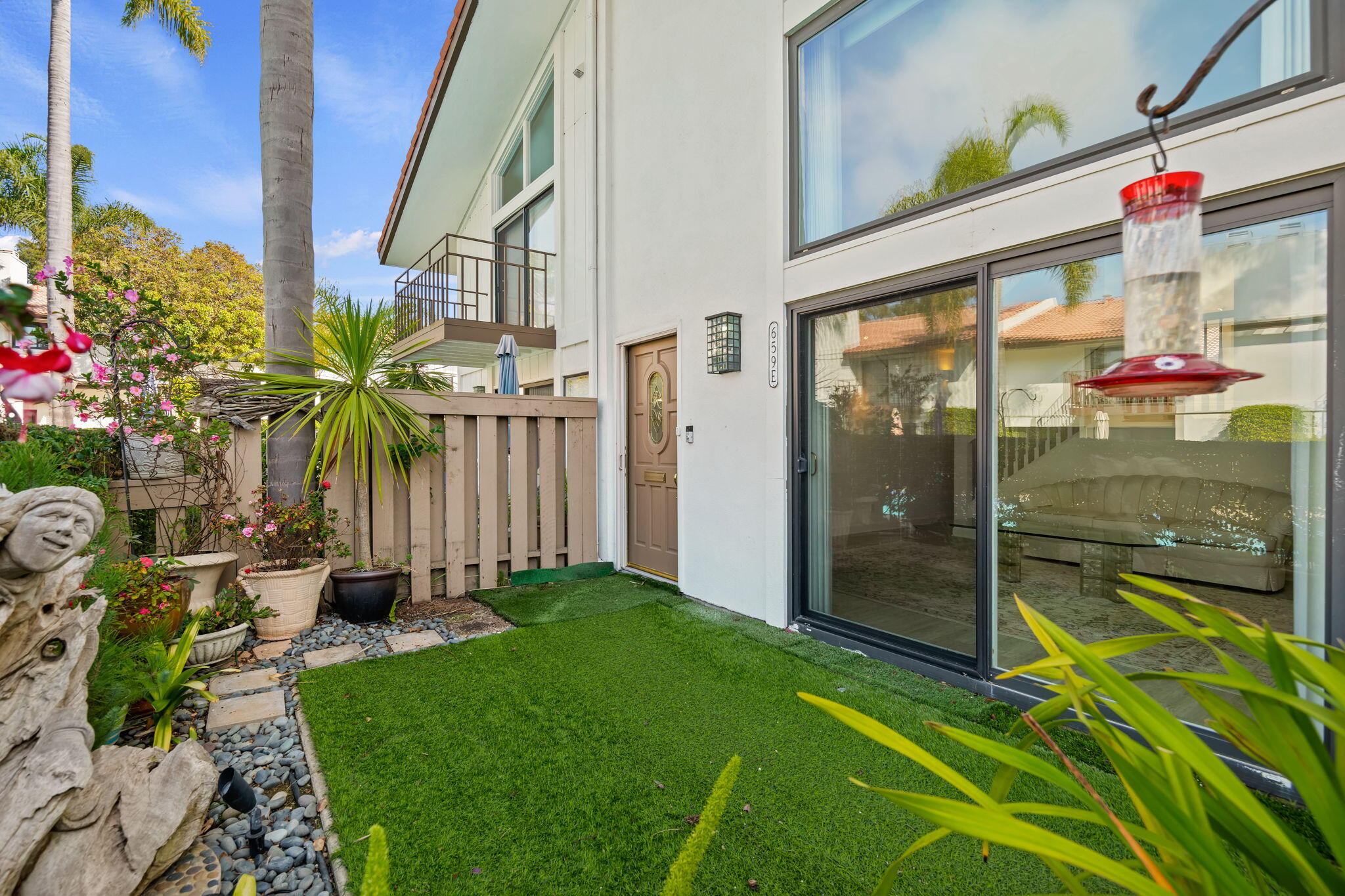 659 Del Parque Drive, Unit E Santa Barbara, CA 93103 - Photo 1 of 32 a view of an entryway with garden
