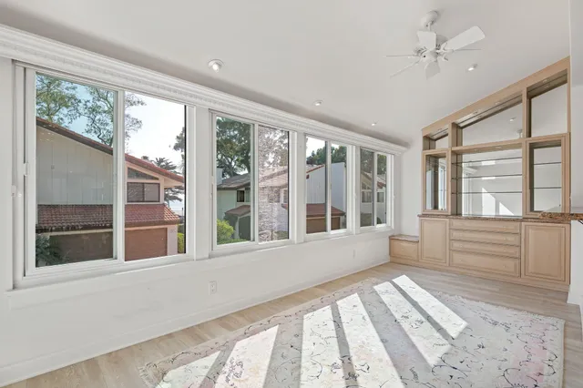 a view of room with window and couch