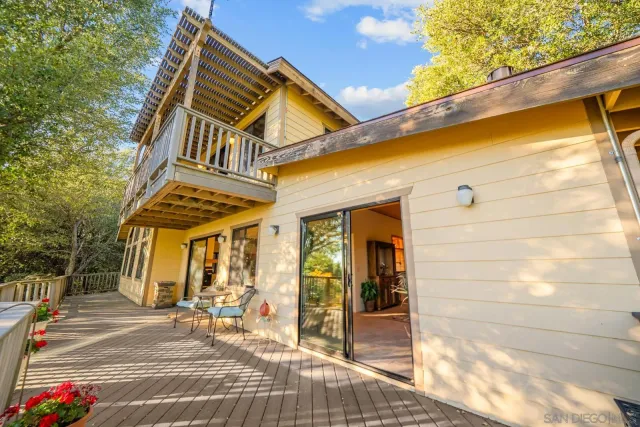 a view of a house with a patio