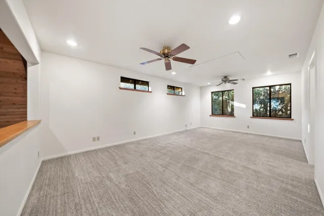 a view of a back yard of the house