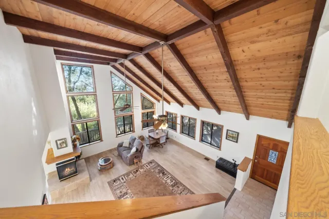 a view of lake with mountain