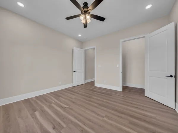 a view of a lake with a mountain in the background